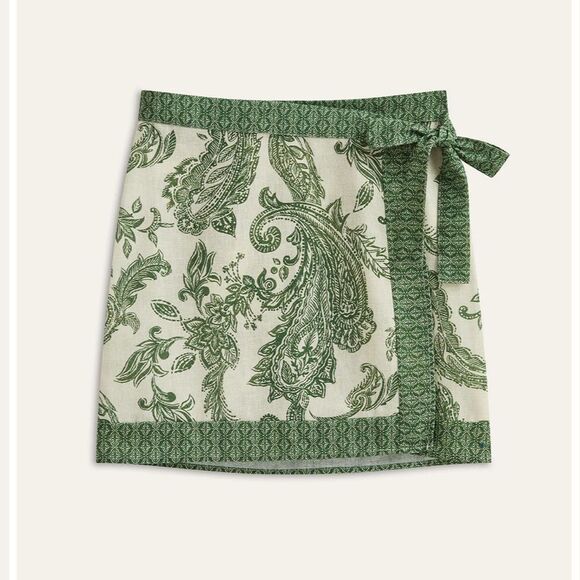 Commense Paisley Print Wrap Skirt NWT SMALL - Picture 1 of 5